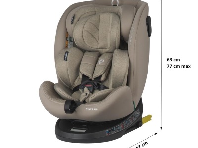 Scaun auto iSize 40-150 cm Coccolle Nova Sand beige - Img 5