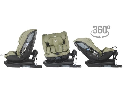 Scaun auto rotativ iSize Coccolle Velsa Moss green - Img 2