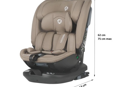 Scaun auto rotativ iSize Coccolle Velsa Taupe brown - Img 5