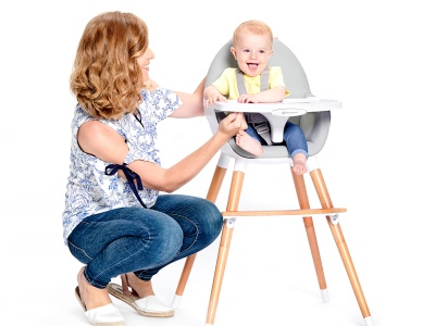 SCAUN DE MASA KINDERKRAFT FINI, 2 IN 1, GREY - Img 4