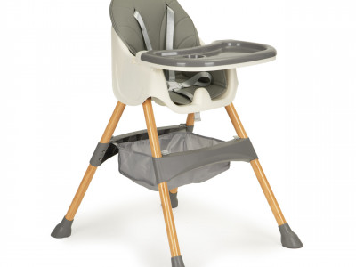 Scaun Pentru Hranire 2 in 1, pentru masa si activitati, Ecotoys, HC-823S Grey - Img 1