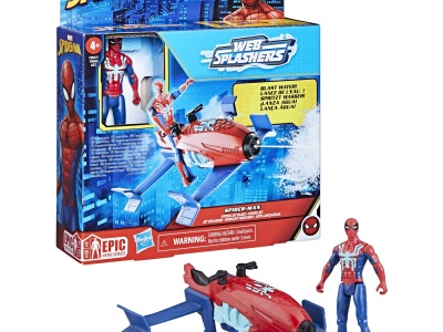 SPIDERMAN SET VEHICUL HYDRO JET SI FIGURINA SPIDER MAN 10CM - Img 4