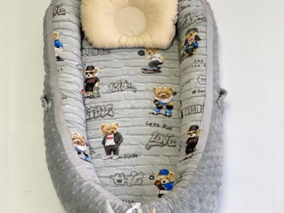 Babynest Plush MyKids 0194 Teddy Gray - Img 3