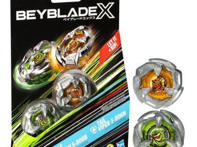 BEYBLADE X PACHET DUO TAIL VIPER 3-80HN SI GALE WYVERN 5-80GB - Img 3