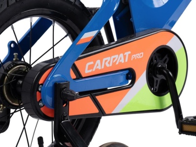 Bicicleta Copii 3-5 ani Carpat PRO C14122B 14", Albastru/Portocaliu - Img 5