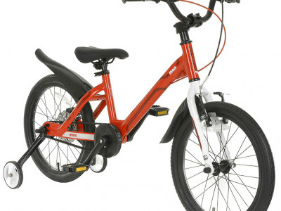 Bicicleta Copii 4-6 ani Mars M1601C 16", Rosu/Alb - Img 1