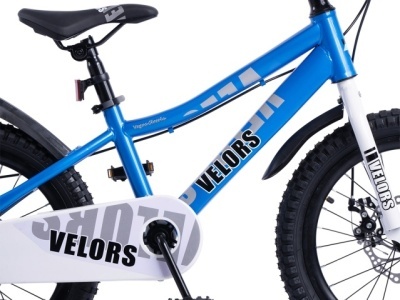 Bicicleta Copii 5-7 ani Velors V18345A 18", Albastru - Img 5