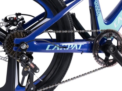 Bicicleta Copii MTB Carpat 20" C20343A, Roti Magneziu, Cadru Magneziu, Frane Disc, 7 Viteze, Albastru - Img 6