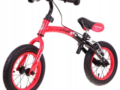 Bicicleta fara pedale cu cadru reversibil Boomerang WB-06, rosu - Img 4