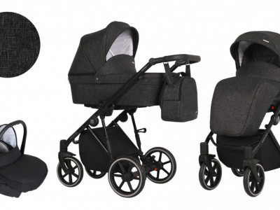 Carucior Kunert MOLTO 3 in 1 Negru cadru negru - Img 1