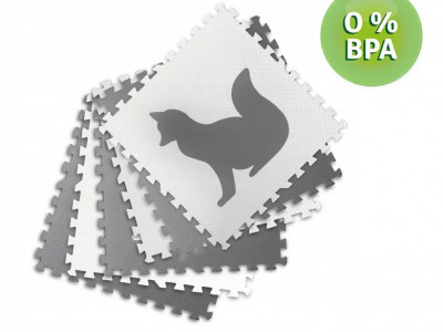 Covoras puzzle din spuma pentru copii, 180x120cm, 6 piese, Ricokids, Animale - Img 2