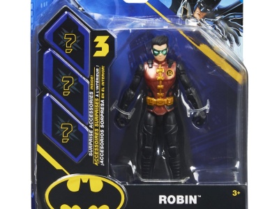 FIGURINA ROBIN ARTICULATA 10CM CU 3 ACCESORII SURPRIZA - Img 1