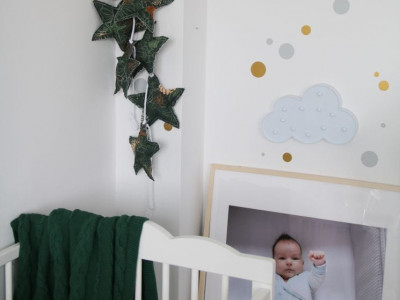 Ghirlanda pentru patut copii, lungime 200 cm, Tiny Star, Shells - Img 2