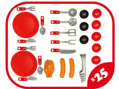 Grill Barbecue de jucarie Mochtoys, cu blat de lucru - Img 3