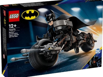LEGO SUPER HEROES FIGURINA DE CONSTRUCTIE BATMAN SI MOTOCICLETA BAT-POD 76273 - Img 1