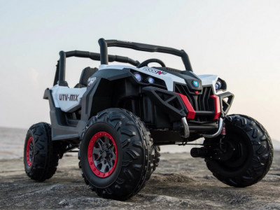 Masinuta electrica pentru copii cu 2 locuri, UTV BUGGY POWER 4×4 (XMX603) Alb - Img 4