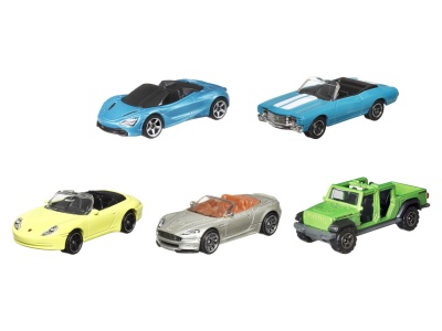 MATCHBOX SET 5 MASINUTE METALICE MBX BLUE HIGHWAYS II SCARA 1:64 - Img 2