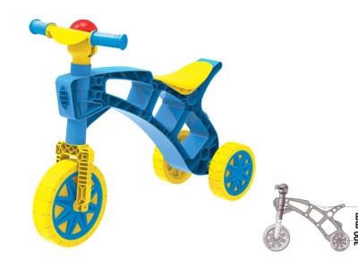 Minibike, antemergator TechnoK, cu trei roti, albastru - Img 4