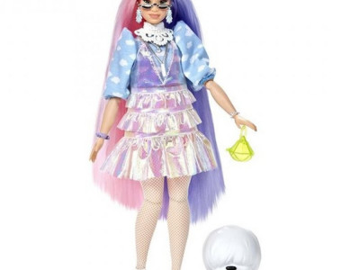 Papusa Barbie by Mattel Extra Style Beanie GVR05 cu figurina si accesorii - Img 1