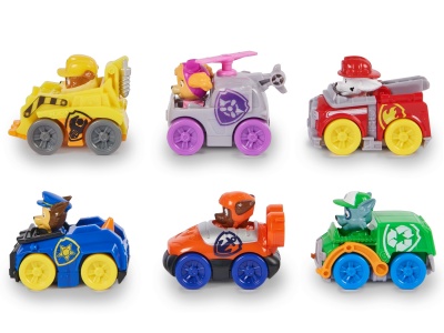 PATRULA CATELUSILOR PUP SQUAD RACERS PACHET CADOU 6 VEHICULE DE BAZA - Img 3