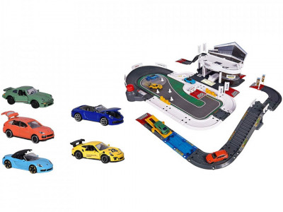 Pista de masini Majorette Creatix Porsche Experience Center cu 5 masinute - Img 1
