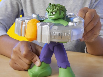 PLAY DOH MARVEL SET HULK LOVESTE SI ZDROBESTE - Img 3