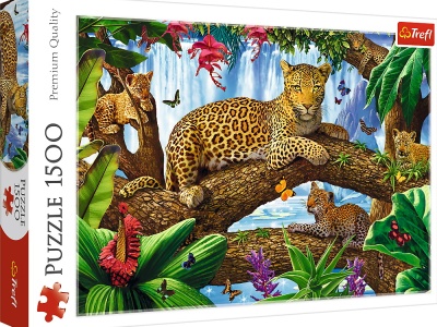 PUZZLE TREFL 1500 JAGUAR INTR-O PAUZA ODIHNITOARE - Img 1