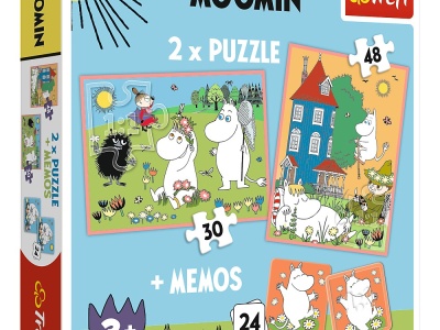 PUZZLE TREFL 2IN1 MEMO MOOMIN - Img 1