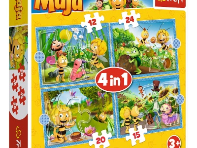 PUZZLE TREFL 4IN1 AVENTURILE ALBINUTEI MAYA - Img 1