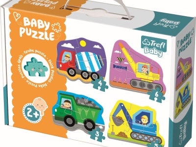 PUZZLE TREFL BABY CLASIC UTILAJE LA TREABA 18 PIESE - Img 1