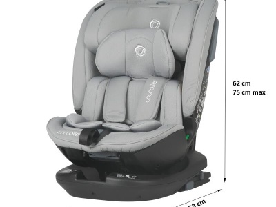Scaun auto rotativ iSize Coccolle Velsa Neutral grey - Img 8