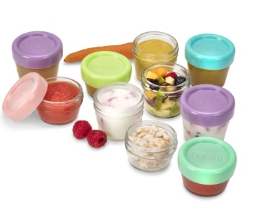 SET 12 RECIPIENT STICLA PENTRU HRANA BEBE, MELII, 6*59 ML + 6*118 ML - Img 2