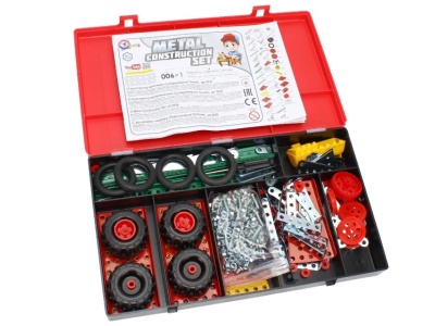 Set de construit metalic, TechnoK, 15 modele de vehicule, 337 de piese - Img 3