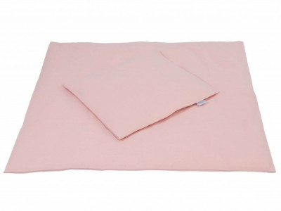 Set Lenjerie pentru Patut, Waldin, Evolutiv, cu 11 piese, baldachin, suport, perne, ceasafuri, asternuturi, Pink 77 - Img 4