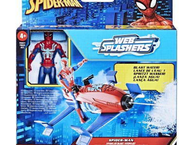 SPIDERMAN SET VEHICUL HYDRO JET SI FIGURINA SPIDER MAN 10CM - Img 1