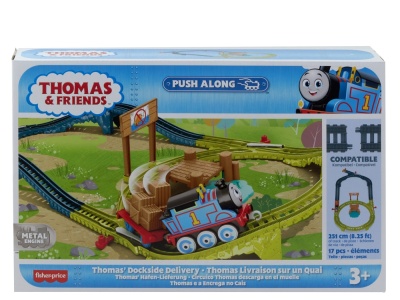 THOMAS SET DE JOACA CU LOCOMOTIVA PUSH ALONG THOMAS SI ACCESORII - Img 1