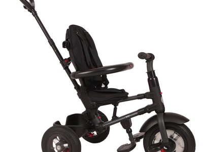 Tricicleta cu roti de cauciuc Qplay Rito Rubber Negru - Img 7