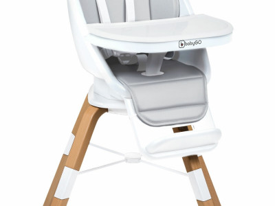 BabyGo - Scaun de masa 360° Carou, Alb - Img 1