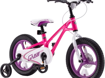 Bicicleta Copii 4-6 ani Galaxy G1601C 16", Roz/Alb - Img 1