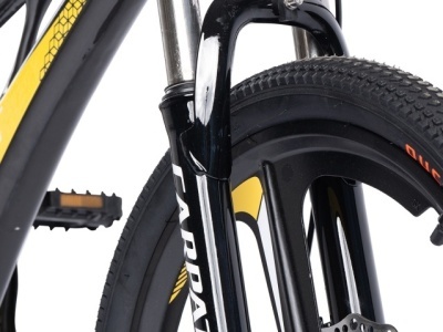 Bicicleta Copii MTB Carpat 20" C20343A, Roti Magneziu, Cadru Magneziu, Frane Disc, 7 Viteze, Gri/Galben - Img 8