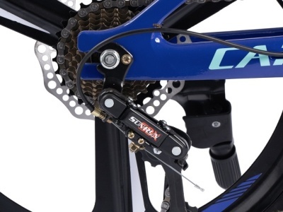 Bicicleta Copii MTB Carpat 20" C20343A, Roti Magneziu, Cadru Magneziu, Frane Disc, 7 Viteze, Albastru - Img 7