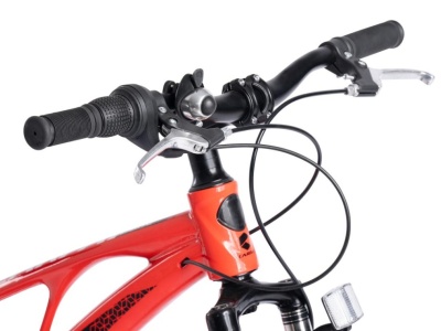 Bicicleta Copii MTB Carpat 20" C20343A, Roti Magneziu, Cadru Magneziu, Frane Disc, 7 Viteze, Rosu/Negru - Img 7