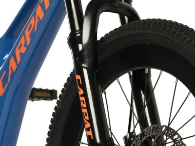 Bicicleta Copii MTB-FS Carpat 20" C20344A, Albastru/Portocaliu - Img 8