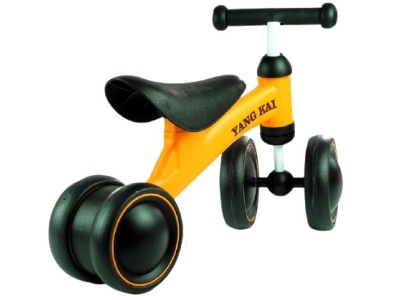 Bicicleta premergator cu patru roti YangKai, galben - Img 3