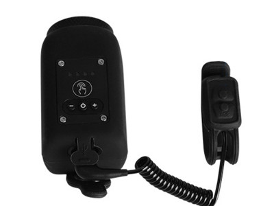 Far/Lanterna 2 in1, incarcare USB, lumina LED 250 lm si sonerie 110 Db, negru - Img 2