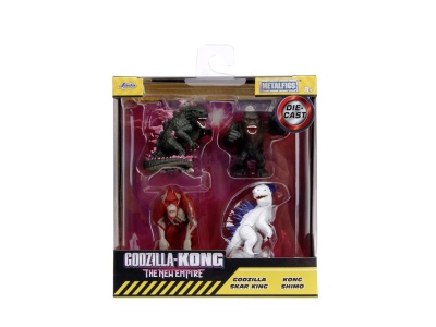 JADA GODZILLA SET 4 FIGURINE METALICE 6.5CM - Img 1