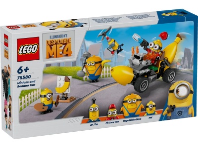 LEGO DESPICABLE ME4 MINIONII SI MASINA BANANA 75580 - Img 1