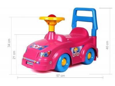 Masinuta premergator ride-on TechnoK, roz - Img 2