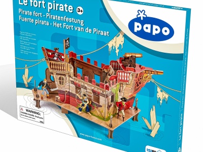 PAPO FIGURINA PUZZLE 3D CORABIE PIRATI - Img 1