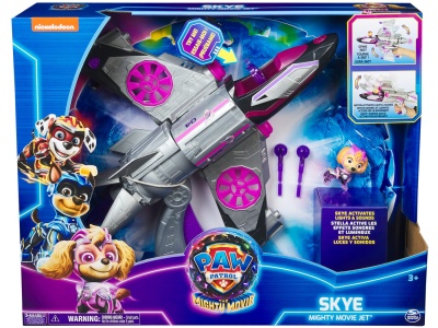 PATRULA CATELUSILOR VEHICUL TRANSFORMATOR SKYE MIGHTY MOVIE JET - Img 1